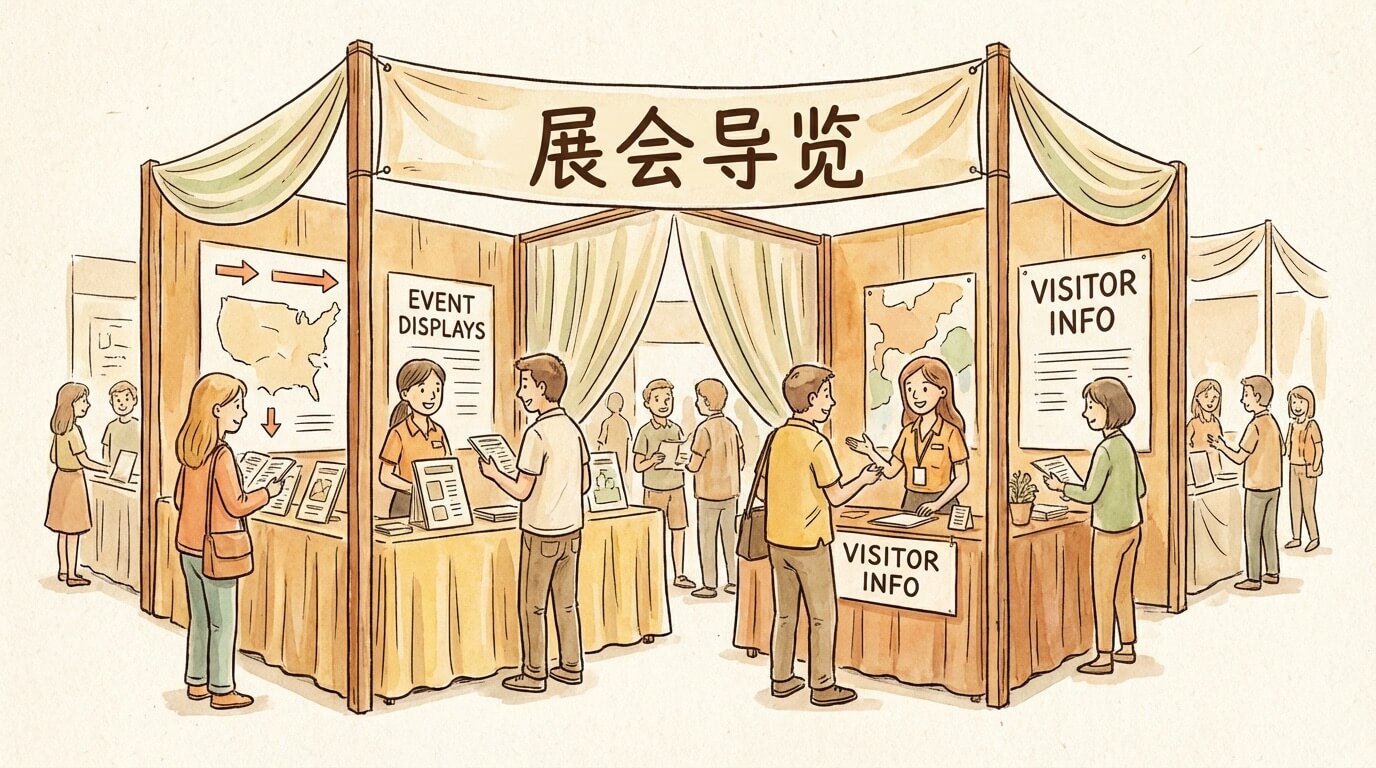 展会导览场景配图