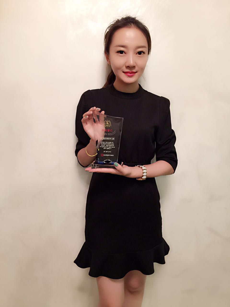 misswang学员韩国比赛获奖照片及合影